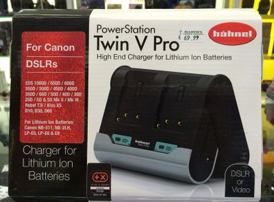 Hahnel Twin V Pro Charger Canon 550D etc