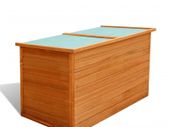Garden Storage Box 126x72x72 cm Wood