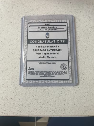 football card autograph