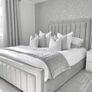Indiana Panel Wingback Bed Frame With Mattress Opt Image 8