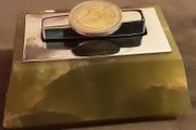Green onyx table lighter