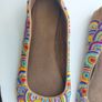 Ladies Bohemian Leather Soled beaded flats / pumps Image 8