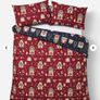 Gingerbread Christmas Duvet Set King Size Reversible Image 4