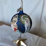 Christmas Tree decoration - hand painted glass bauble of Lourdes Image 4