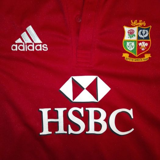 FREE POST Vintage Lions (M) Rugby Jersey adidas Shirt British & Irish Britain and Ireland South Africa Tour 2009 HSBC Medium Red