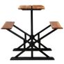 Bar Table with Benches Solid Acacia Wood 180x50x107 cm Image 2