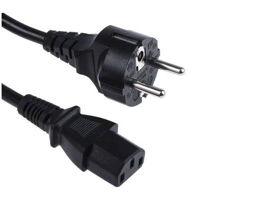4 x 1m power cords, C13 to European Plug (CEE 7/7)