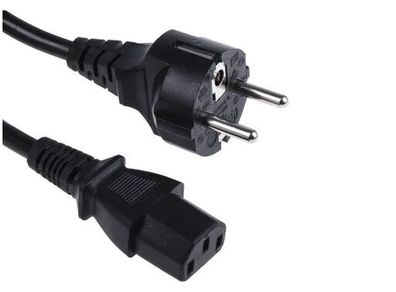 4 x 1m power cords, C13 to European Plug (CEE 7/7)