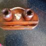 Vintage  box and inkwell stand Image 4