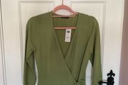 jumper Bnwt olive green wrap jumper size 10/12