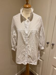 Tiffosi white cotton shirt size 12 - 14