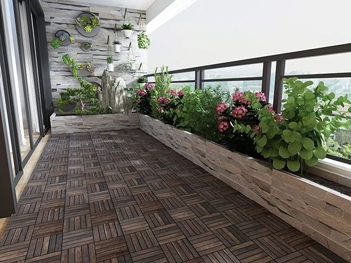 Acacia Hardwood Decking Tiles,Decking Board Espresso 30x30cm 10 Tiles MULTIPLE COLOURS AVAILABLE (FREE SHIPPING)