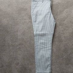 D Jeans Stripe Cotton Capris Sz UK14