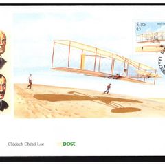 2003 Ireland Centenary of Powered Flight Wright Flyer Commemorative Stamp Miniature Sheet An Post First Day Cover (FDC)