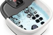 Foot Spa, Foot Bath Massager with Heater Bubbles Vibration Auto &amp; Manual Electric Temperature Control, Pedicure Pumice Stone, Warm Soak Relief with 22 Removable Rollers and 264 Massage Nodes (FREE POSTAGE)