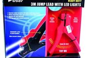 Heavy Duty 3m Jump Lead With Led Lights