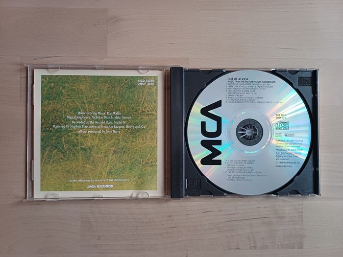 Out of Africa Movie CD Soundtrack 1985, Music by John Barry