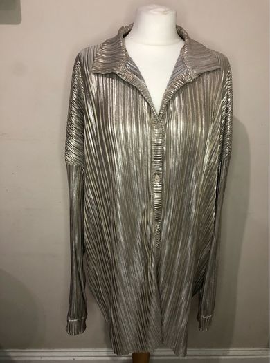 Boohoo shiny blouse (size 24)