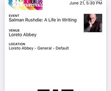 Salman Rushdie ticket