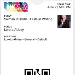 Salman Rushdie ticket