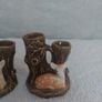 vintage SylvaC fawn and tree trunk bud vases Image 2