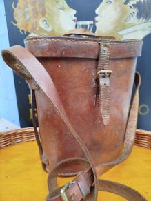 Vintage Leather Binoculars Case