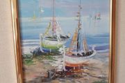 NO 12 ---TWO  Oil painting of sea scapes