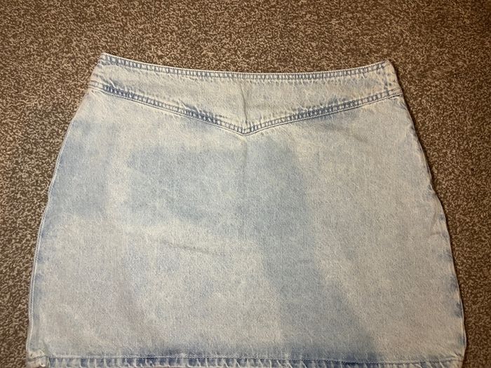 zara denim skirt