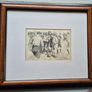 Framed Vintage Frank Reynolds Soccer Cartoon Print  Authentic Punch Magazine Image 2