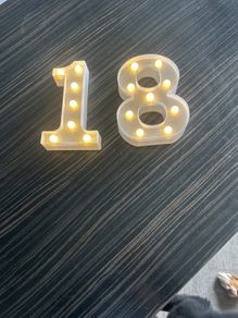 18 th birthday light up sign