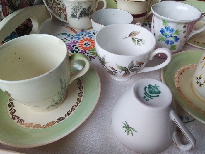 Odd Coffee Cups + Saucers