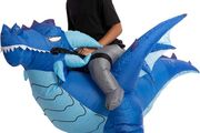 Halloween Inflatable Costume Ride An Ice Dragon Inflatable Costume Blue Unisex (FREE POSTAGE)