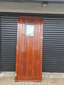 exterior wooden door
