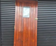 exterior wooden door