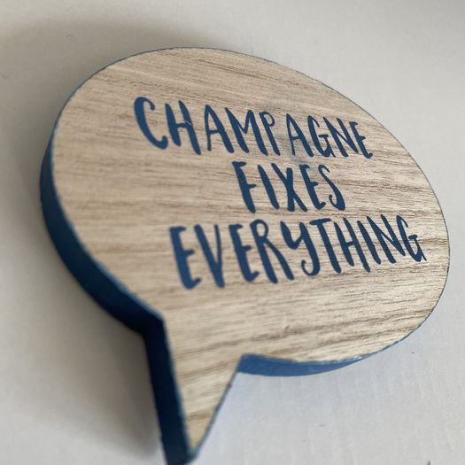 Speech Bubble Phrase Coasters - Set of 4 | Wooden
