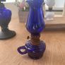 Vintage cobalt blue and Opaline glass Image 8
