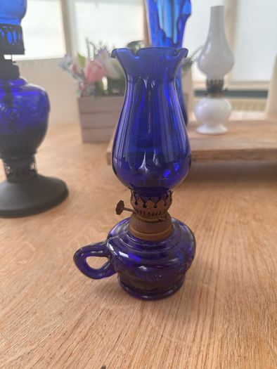 Vintage cobalt blue and Opaline glass
