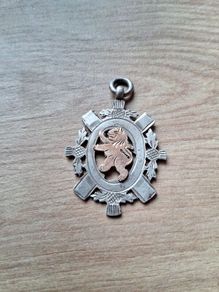 Chester Sterling Silver & 9k Rose Gold Fob(10 grams)