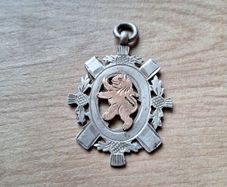 Chester Sterling Silver & 9k Rose Gold Fob(10 grams)