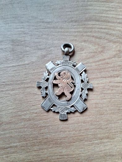 Chester Sterling Silver & 9k Rose Gold Fob(10 grams)