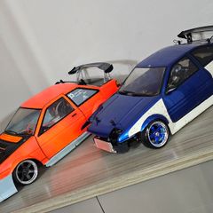 Two 1/10 scale RC Drift Cars