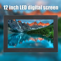 12 inch Digital Photo Frame with Holder & Remote Control, Allwinner F16 Program, Support SD / MMC / USB Flash Disk (Black)