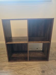 4 Square Dark Wood Unit
