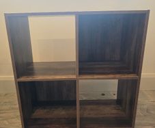 4 Square Dark Wood Unit