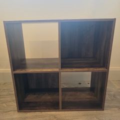 4 Square Dark Wood Unit