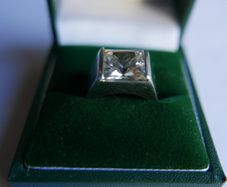 Vintage Massive Sterling Silver 925 Ring size N - 8,4g