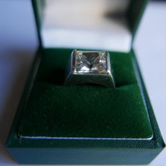 Vintage Massive Sterling Silver 925 Ring size N - 8,4g