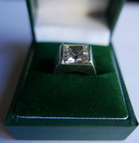 Vintage Massive Sterling Silver 925 Ring size N - 8,4g