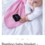 bamboo  baby blanket  candy pink colour suitable from newborn up to school Image 7