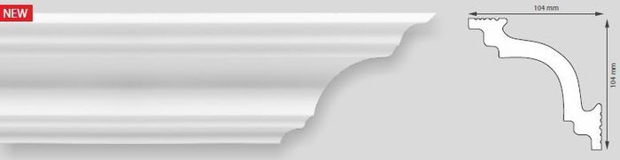 Ceiling Coving, Moulding Polystyrene  for 2 metres length.